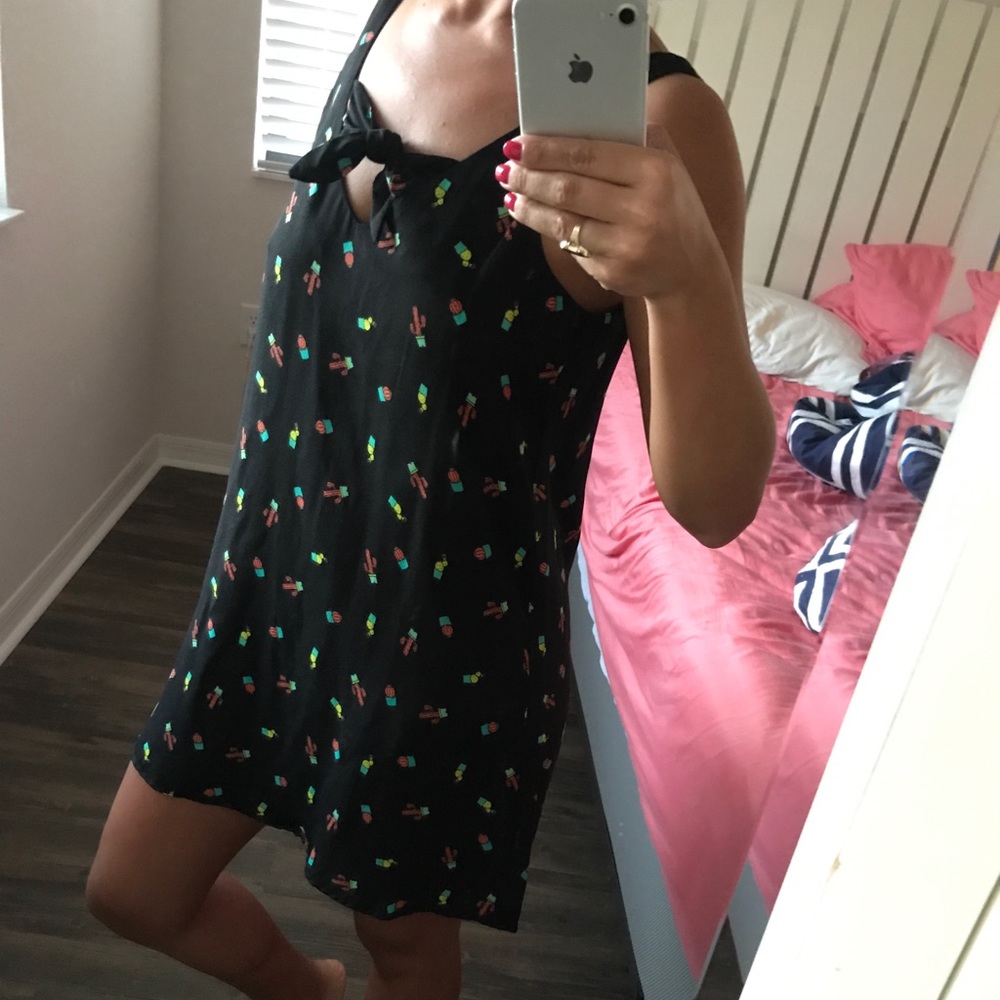 Cute cactus print dress